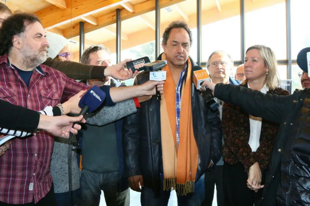 Scioli volvió a Bariloche y respaldó la candidatura de Martini.