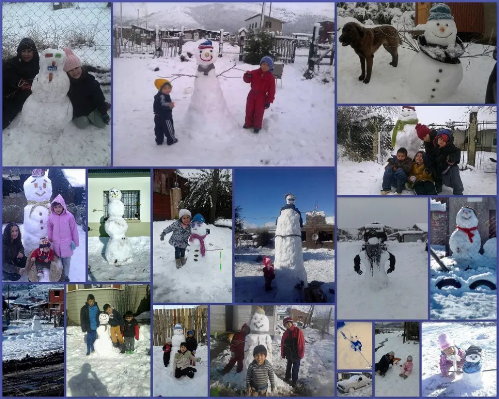 Hay cinco finalistas en el concurso de muñecos de nieve
