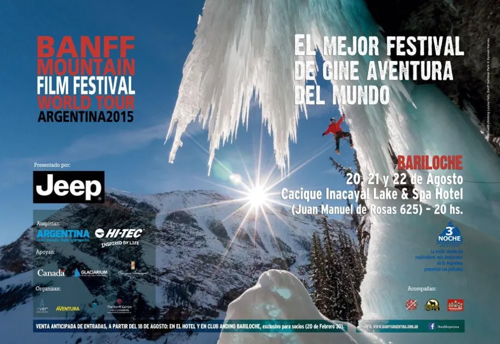 En agosto, Bariloche recibirá el festival de cine de aventura