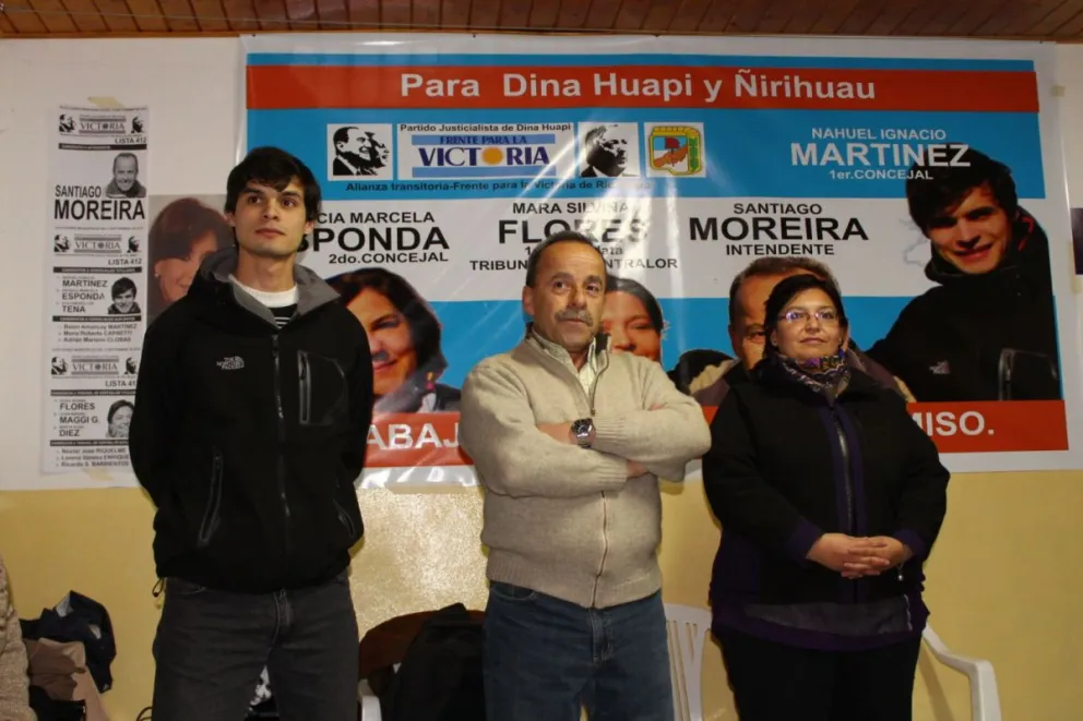 Candidatos del FpV de Dina Huapi