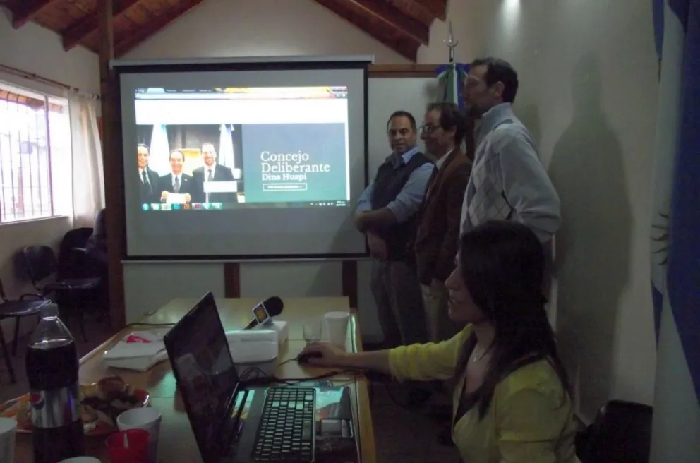 Los integrantes del Concejo Deliberante presentaron el sitio web