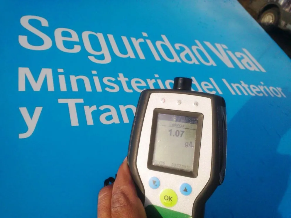 El nivel de alcohol encontrado fue superior al que permite la ley