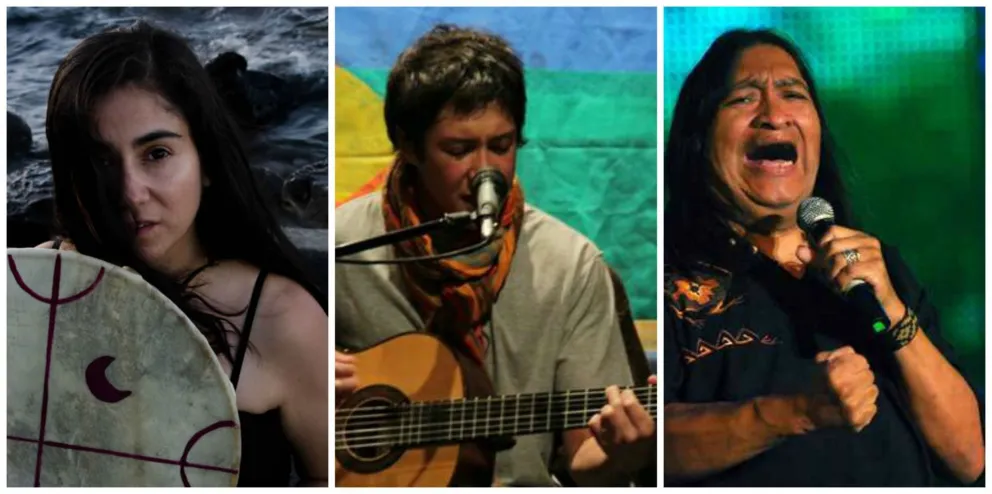 Tocarán Mariluan, Lanfré y Patagonia, tres exponentes culturales de los pueblos originarios.