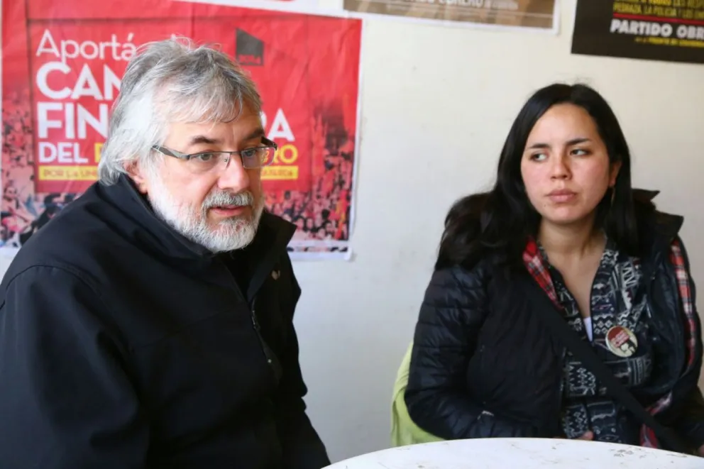 Rodolfo Sánchez y Daiana Matamala, candidatos locales del Frente de Izquierda y los Trabajadores.