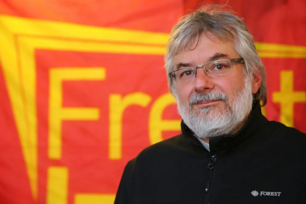 Rodolfo Sánchez, candidato a jefe comunal del Frente de Izquierda y de los Trabajadores. 