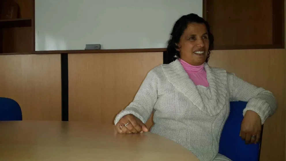 Gladys es no vidente y se recibió de abogada