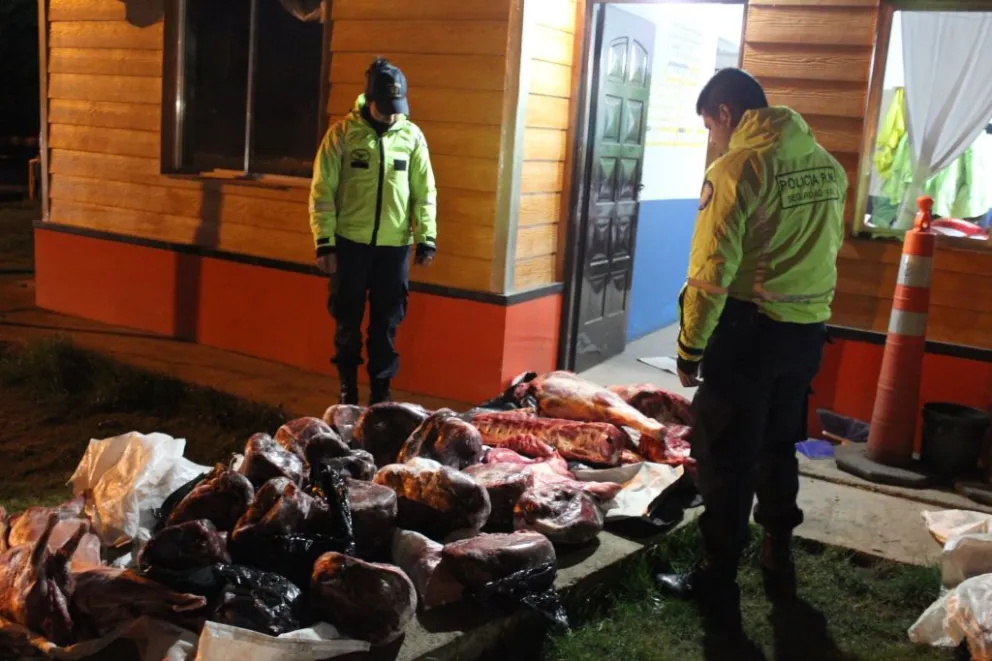 Decomisaron gran cantidad de carne faenada