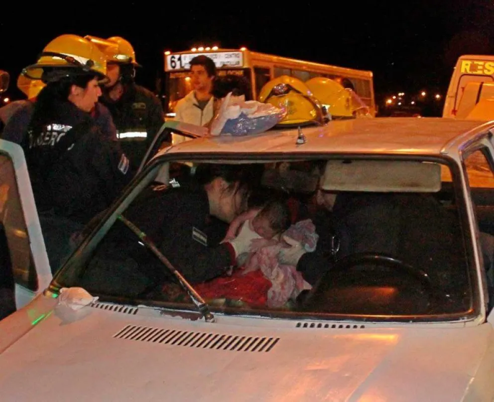 El parto de emergencia tuvo final feliz.
