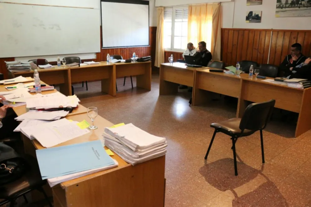 El juicio se llevó a cabo en el edificio de Gendarmería Nacional. 