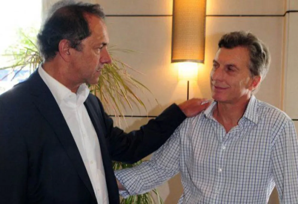 Scioli por el cambio y Macri por la continuidad
