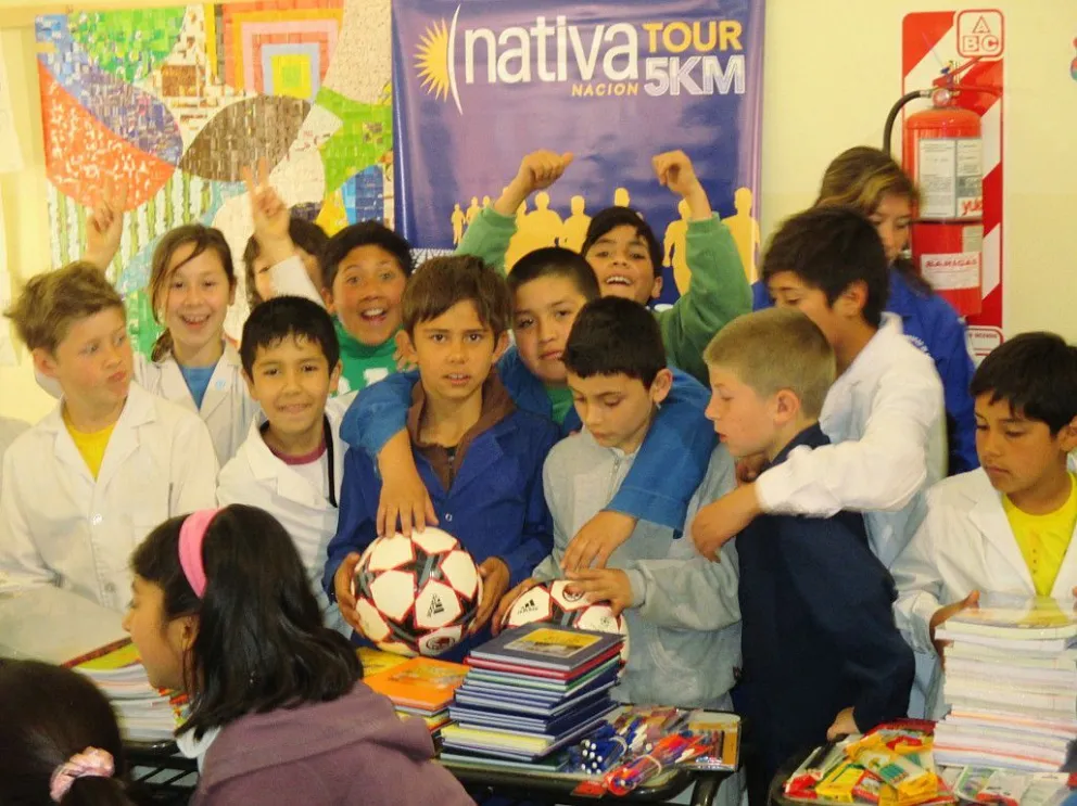 Las donaciones del Nativa Tour llegaron a los chicos de Ñirihuau