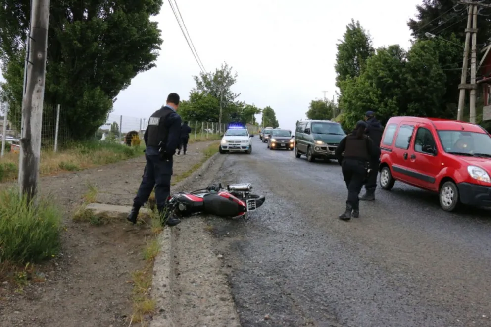 Personal policial dirigió el tránsito en la zona del accidente.