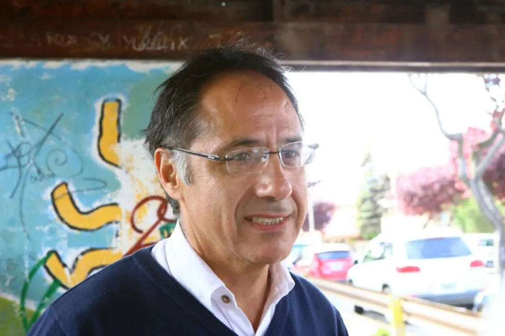 Sergio Wisky, tras emitir su voto en la Escuela Nº 16.
