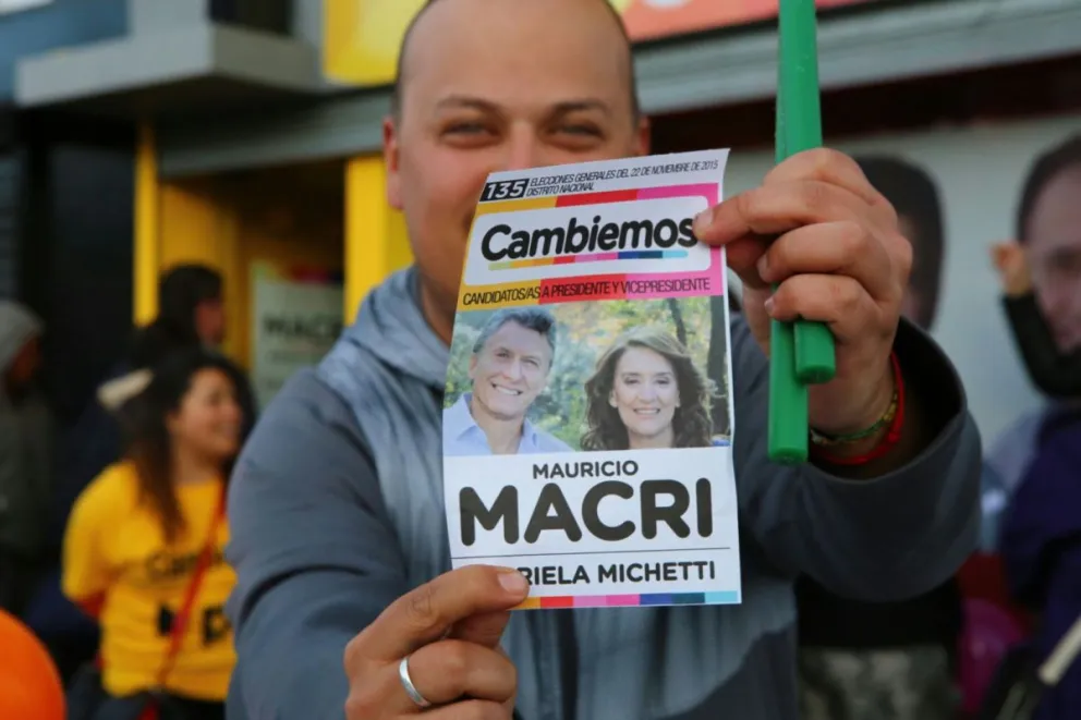 Los festejos de Cambiemos en Bariloche.