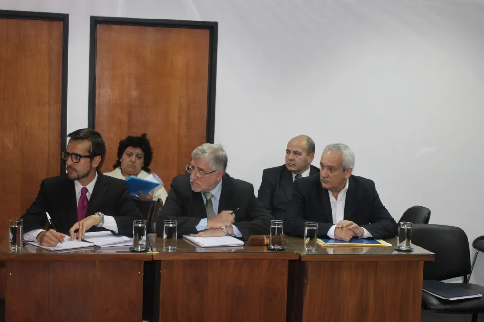 Los condenados en el juicio.