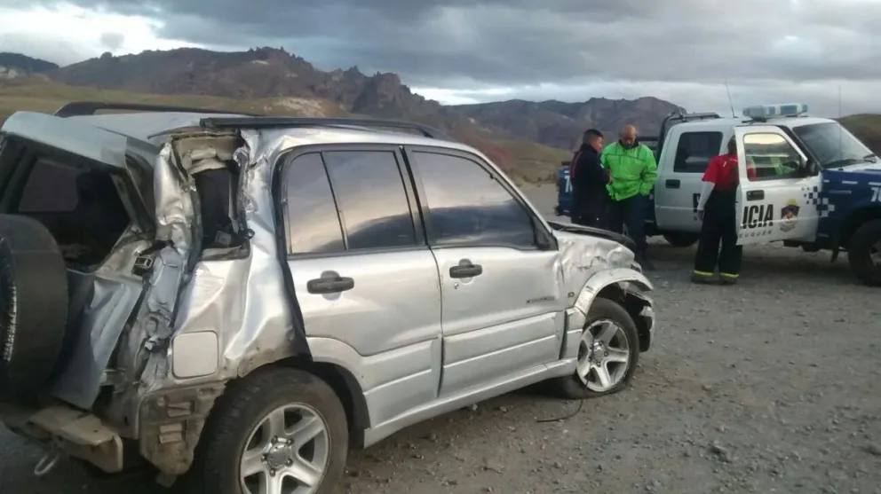 Vuelco en la ruta 237
