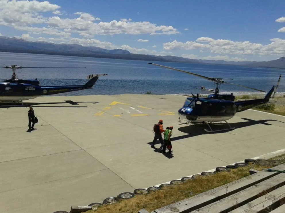 Foto: gentileza brigadistas del Parque Nacional Nahuel Huapi