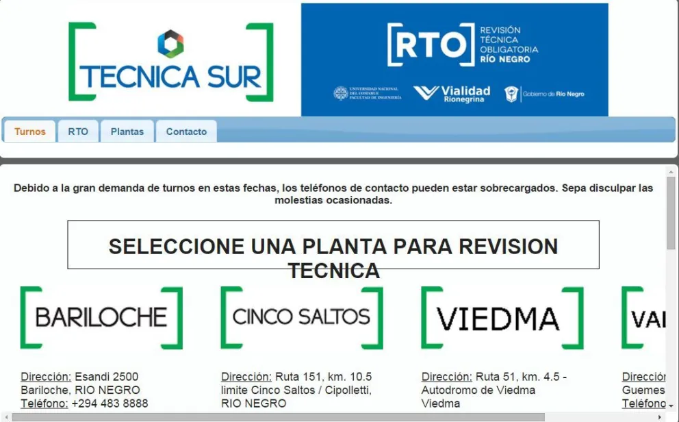 Gran demanda de turnos para realizar la revisión técnica