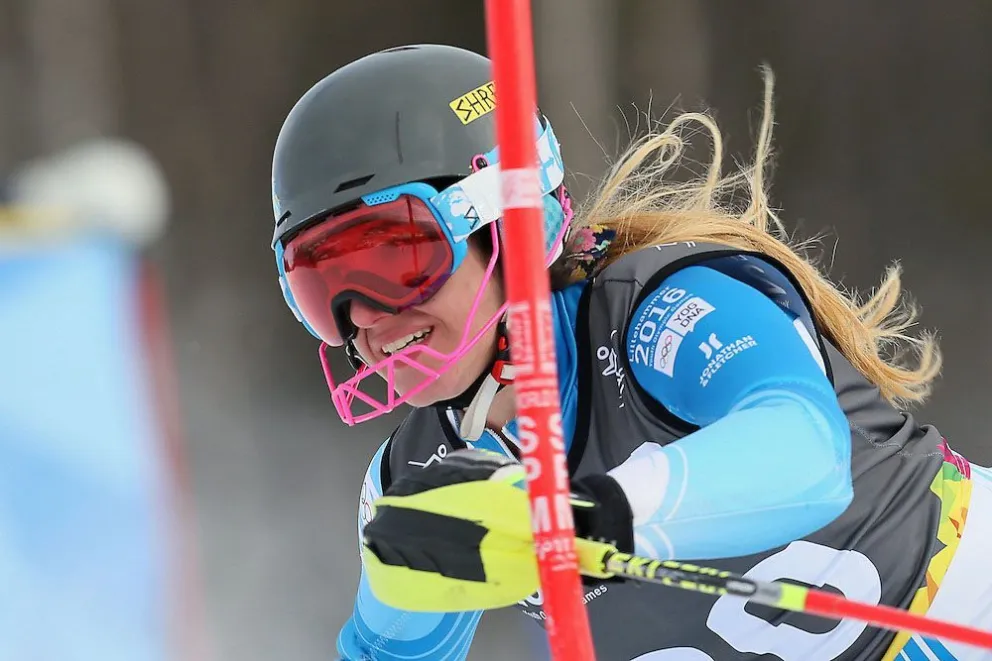 Francesca Baruzzi, la mejor argentina en el Mundial Junior de esquí