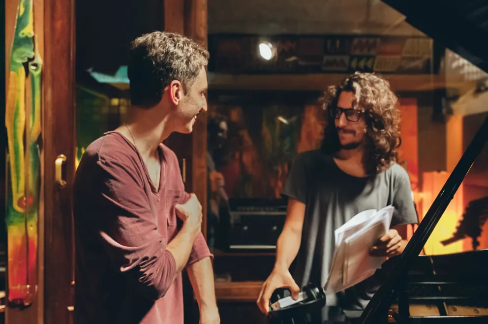 Piano, voz y guitarra en el Camping Musical