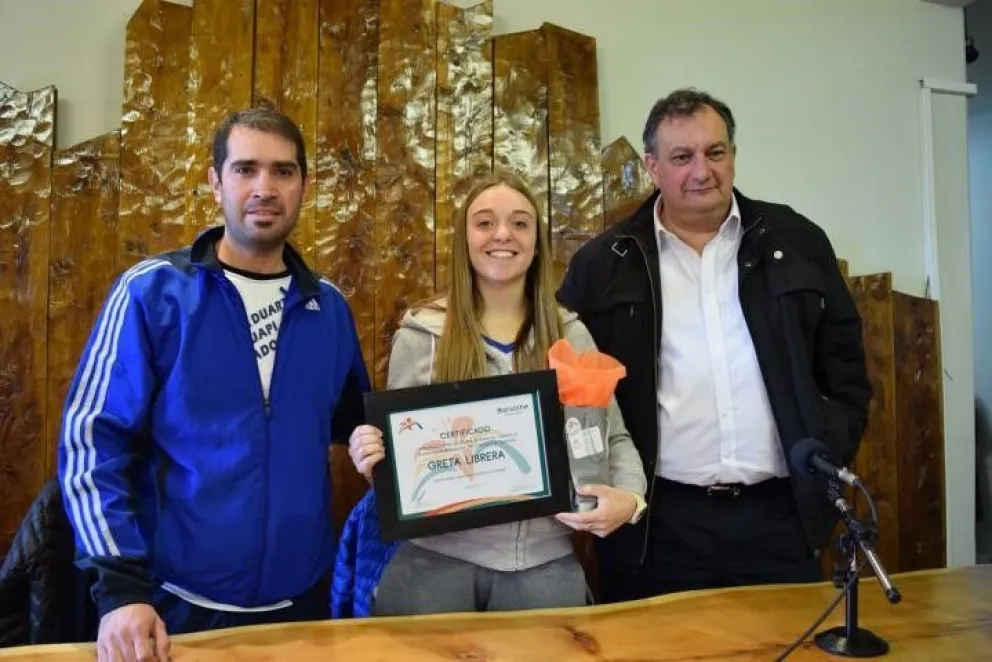 Greta Librera fue agasajada por el municipio