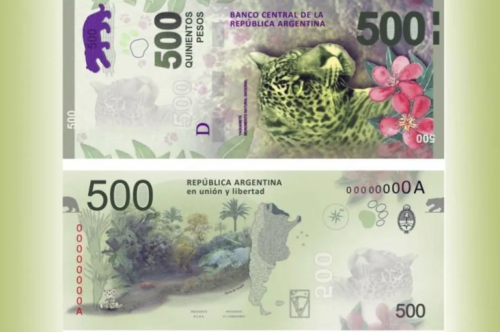 Comienza a circular el billete de 500 pesos