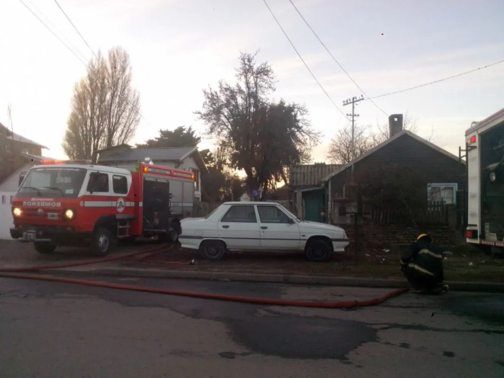 El fuego se desató a las 17,15.