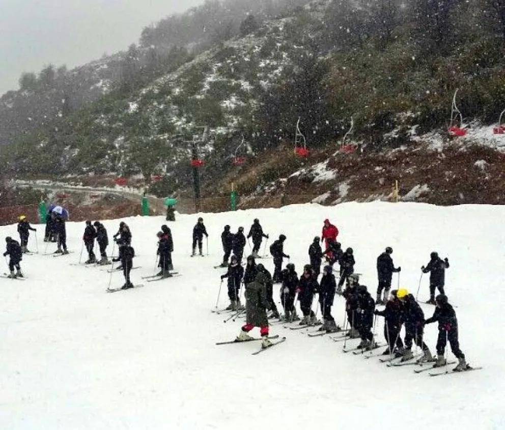 Mirá cómo nevó en el cerro Catedral