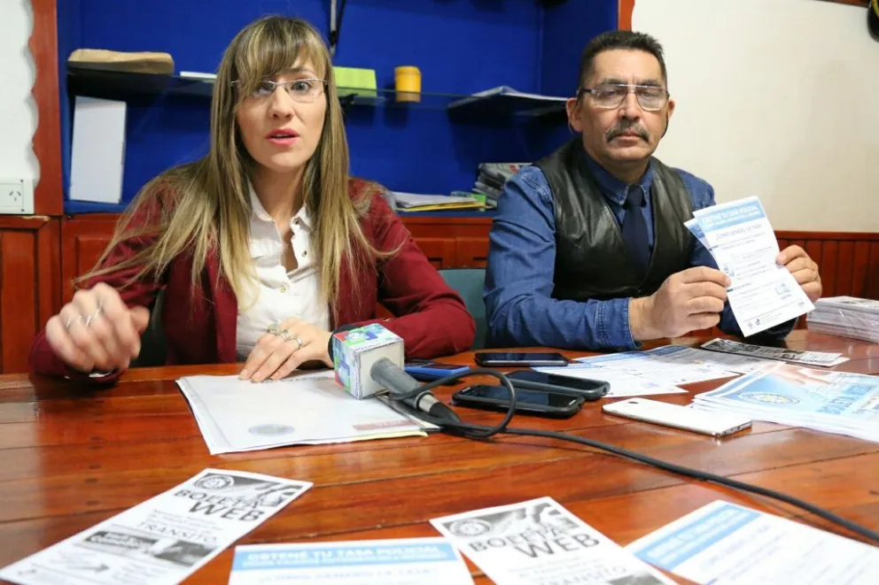 Contadora Reale y comisario Fernández.