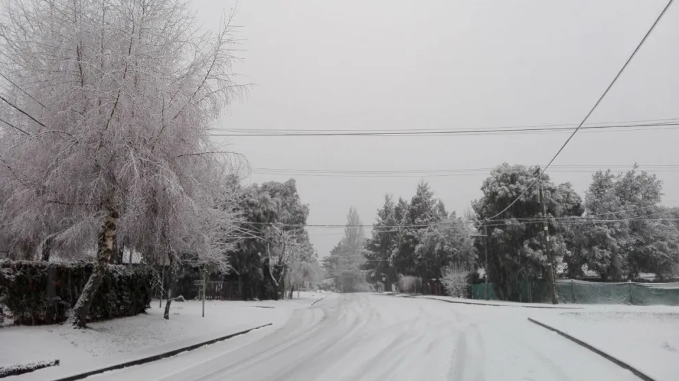 Bariloche amaneció cubierta de nieve