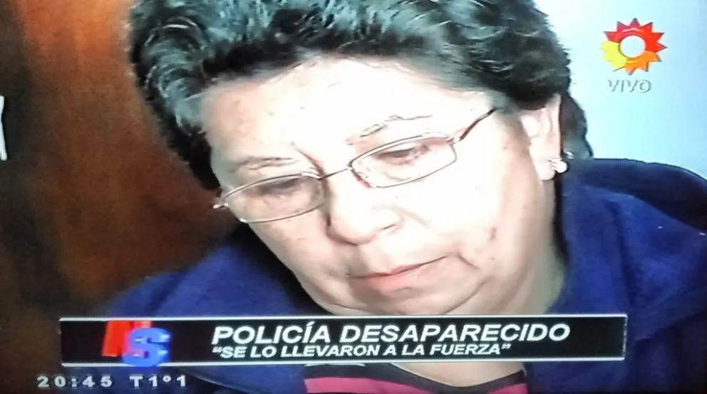La madre del policía desaparecido, en diálogo con Canal 6.