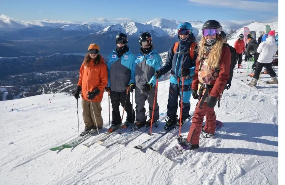 Visitantes del freeride en Catedral.