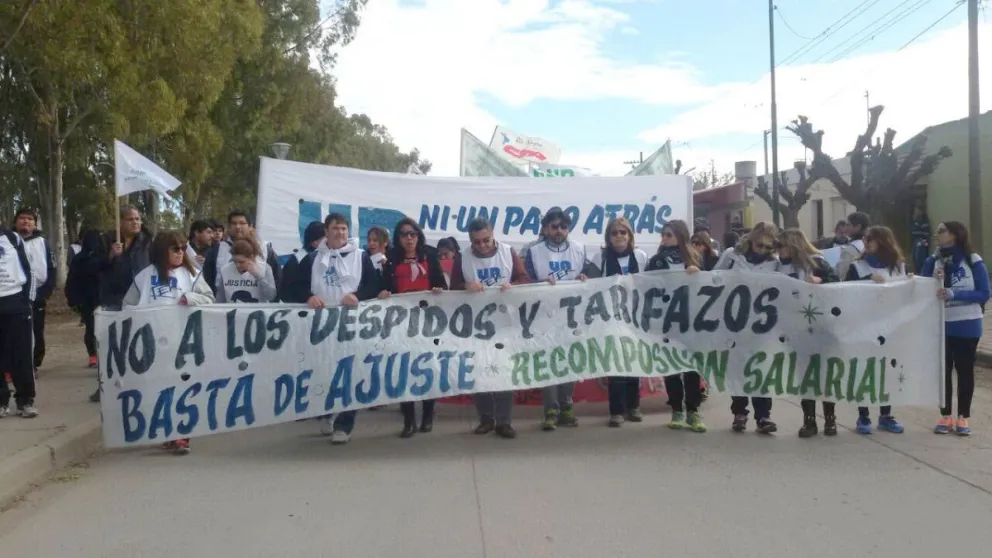 Alta adhesión al primer día de paro de Unter