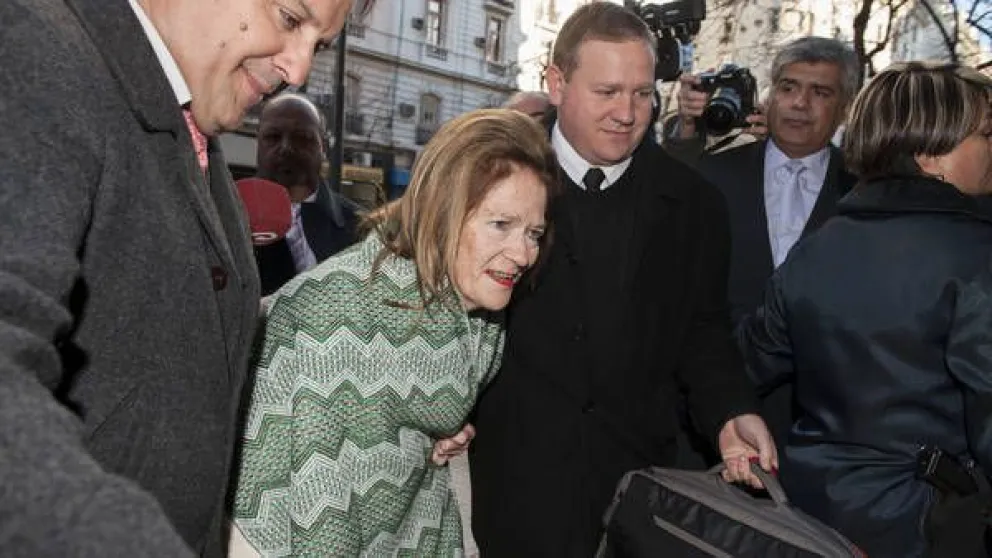 La jueza Highton de Nolasco llegó esta mañana a tribunales 