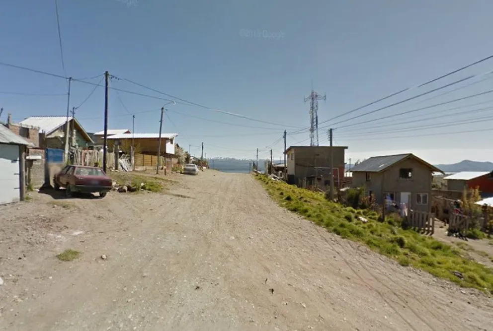Calle Ghenghini, cerca de donde ocurrió en intento de robo.