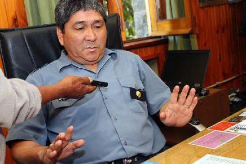El comisario Paillalef, cuando estaba al frente de la Regional III.
