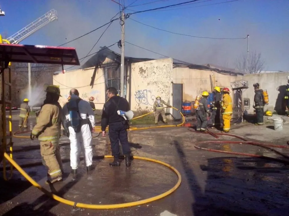 Vista del incendio tomada por un vecino del Ñieco.