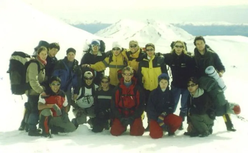 Esta fue la última imagen de los jóvenes, antes de la tragedia.