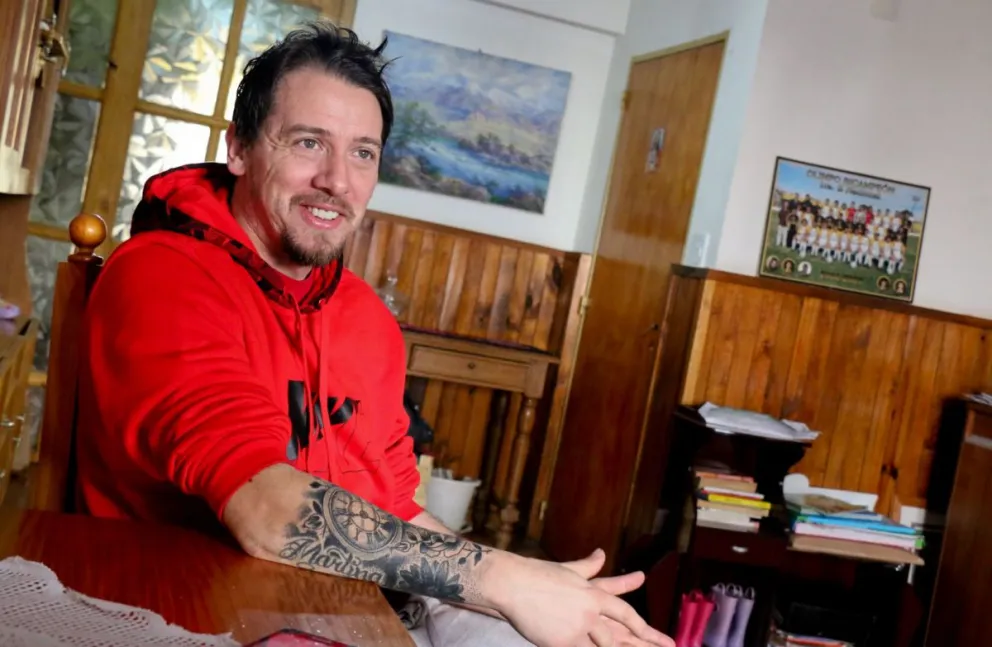 Martín Asencio recibió a ANB en la casa de sus padres. 