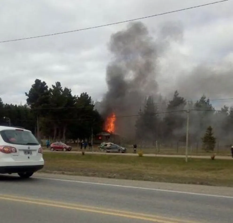 El taller estaba ubicado a pocos metros de la Ruta 40. 