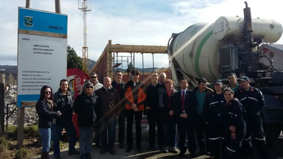 La construcción se encuentra avanzada en un 40%.