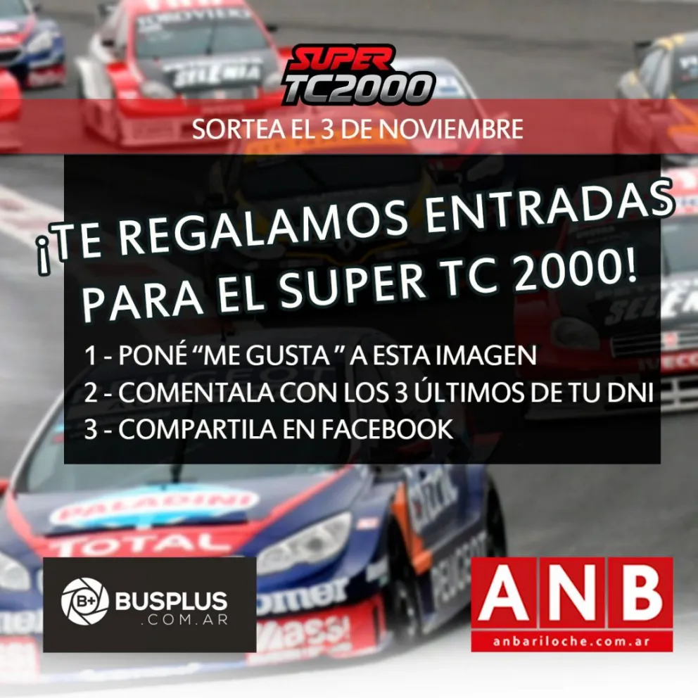 ¡Te llevamos a disfrutar del Súper TC 2000 en Roca!