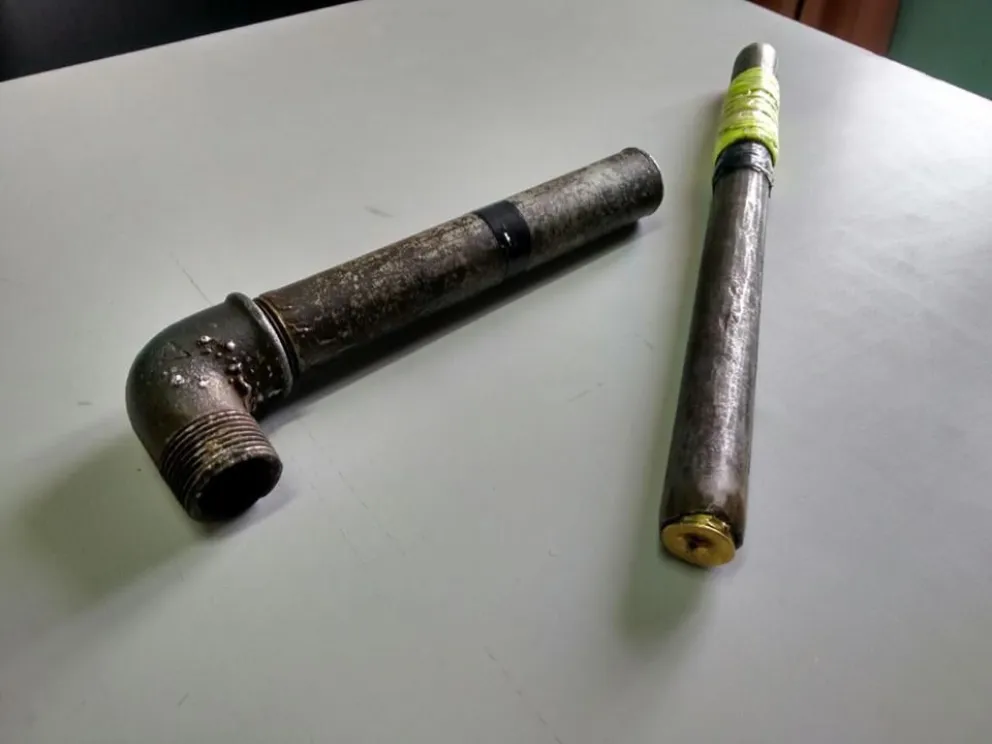 Arma de fabricación casera. 
