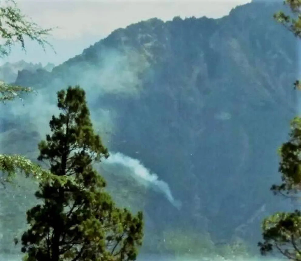 Incendio en la picada al Frey