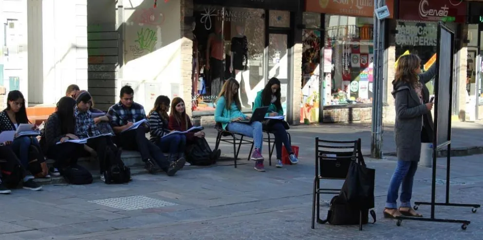 Clases en pleno centro. 