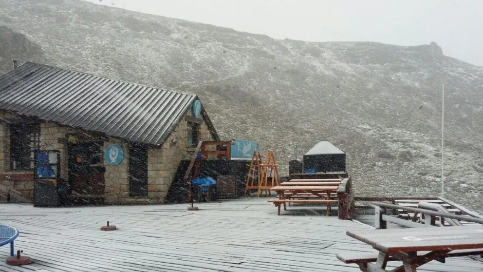 Nieve en el Cerro Catedral.