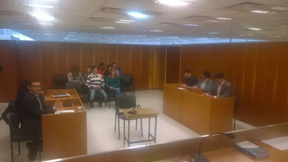 La audiencia se llevó a cabo en la Cámara Laboral.