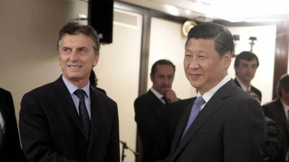El presidente Mauricio Macri con su par de China, Xi Jinping.
