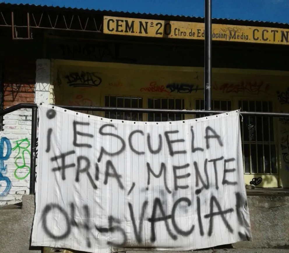 Desde el 4 de mayo la escuela está sin gas.