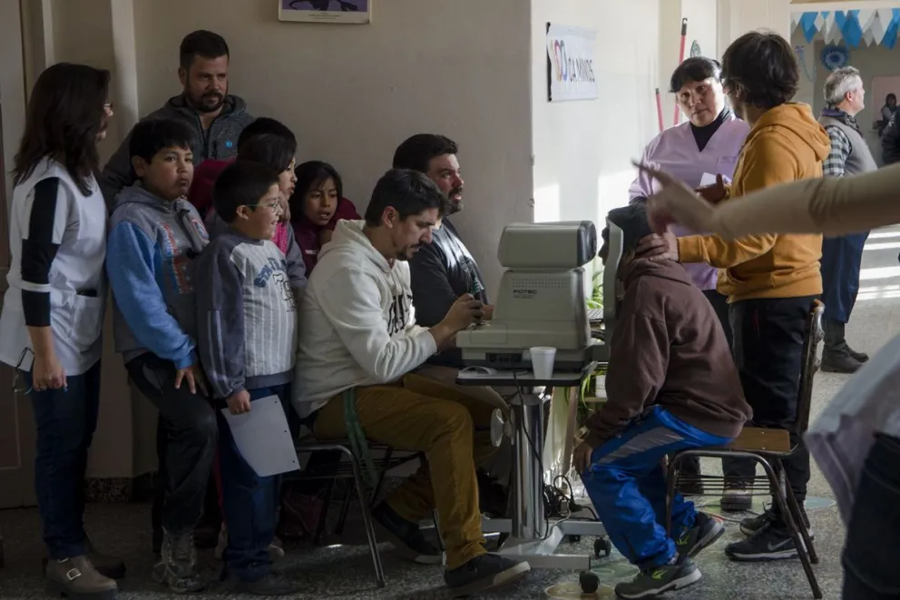 Los niños se divirtieron con las consultas. 